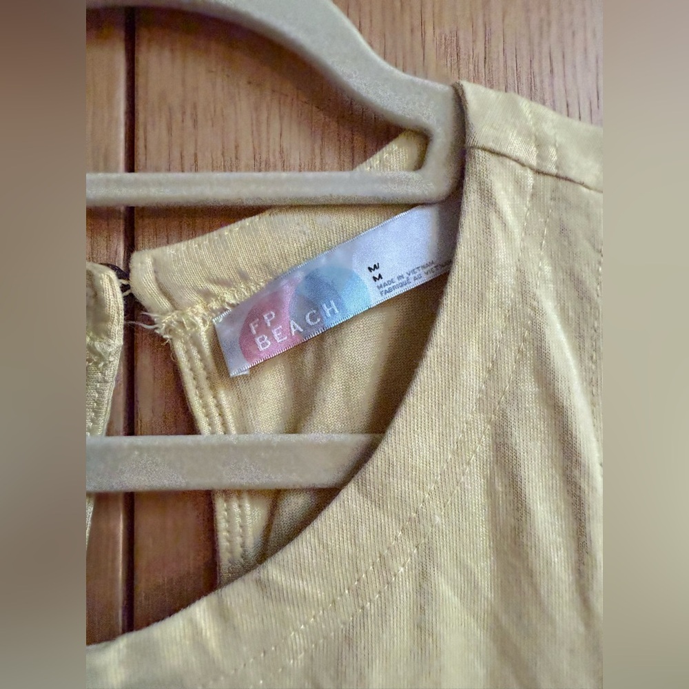 FREE PEOPLE Elliot romper size M in light yellow - Picture 6 of 10